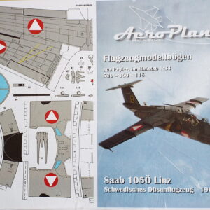 Flugzeugmodellbogen SAAB 105 Ö